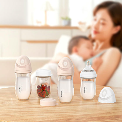 Non-Toxic Baby & Kids: Gulicola Natural Glass Bottle Microplastic-Free