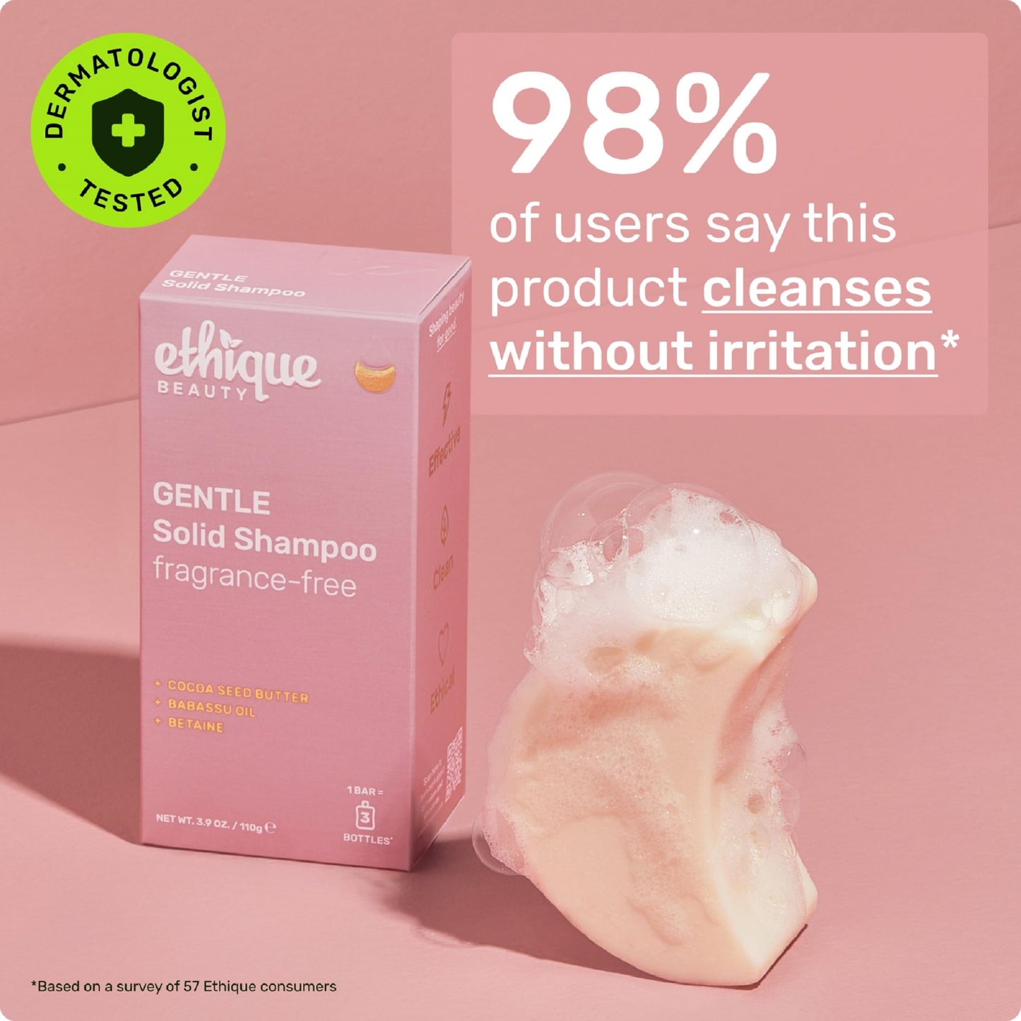 Plastic-Free Curl-Defining Shampoo Bar, pH-Balanced & Vegan – Ethique