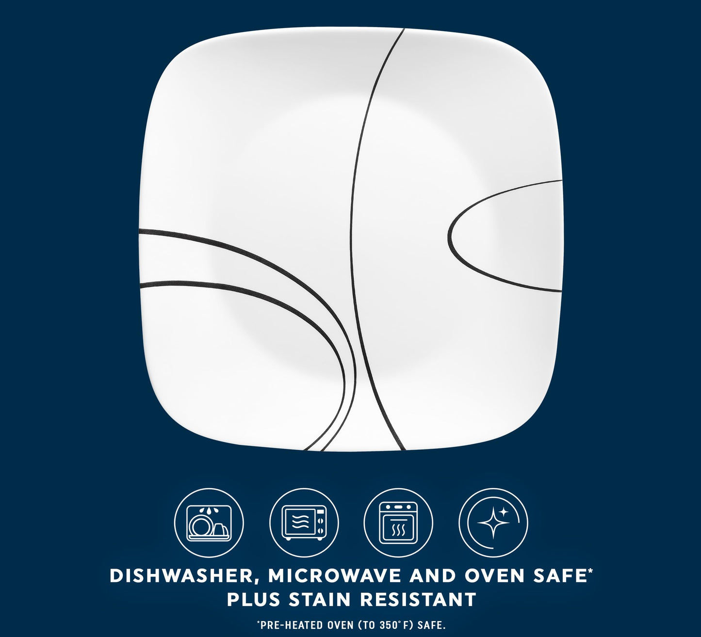 Non-Toxic Glass Dinnerware Set, Service for 6 – Corelle Wandering Grove