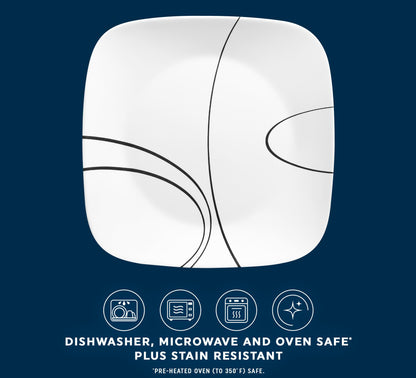 Non-Toxic Glass Dinnerware Set, Service for 6 – Corelle Wandering Grove