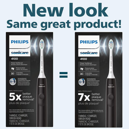 Rechargeable Sonic Toothbrush, Bamboo-Head Compatible – Philips Sonicare 4100