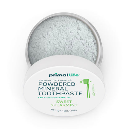 Fluoride-Free Remineralizing Tooth Powder, Bubblegum – Primal Life Organics