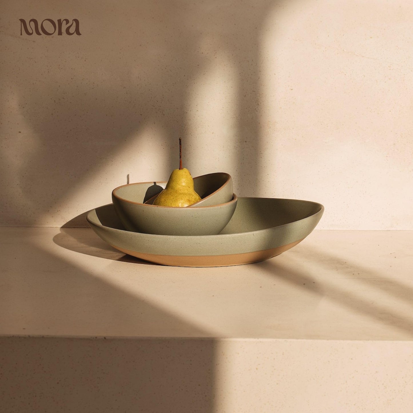 Lead-Free Ceramic Bowls, Lab-Tested – Mora (Set of 4, 28oz)