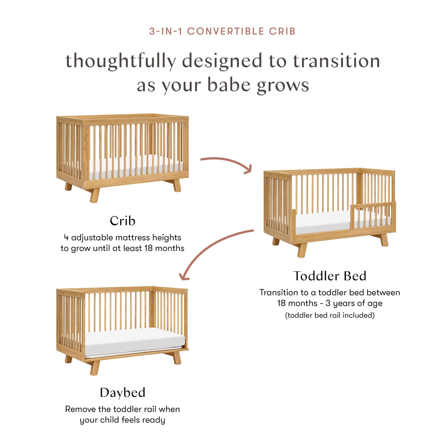 Babyletto Hudson 3-in-1 Crib: GREENGUARD Gold Purity