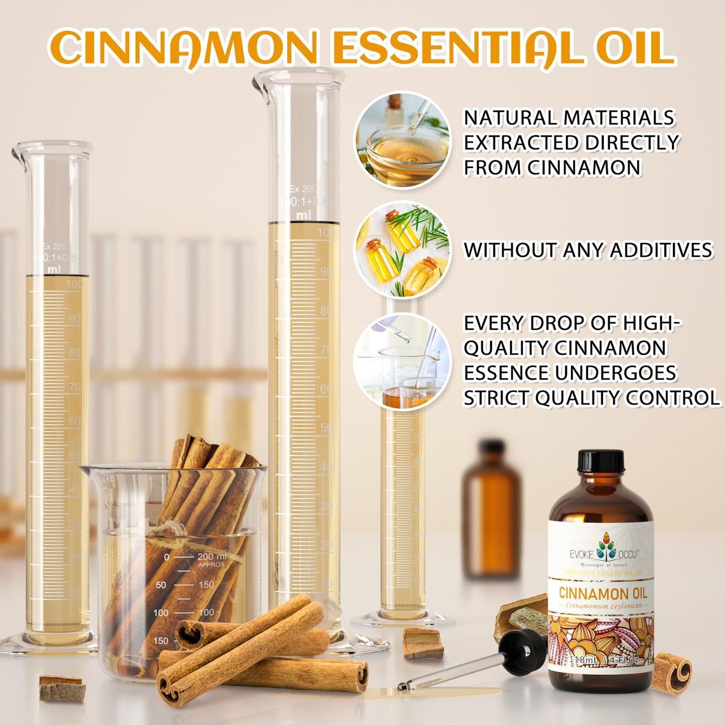 EVOKE OCCU 100% Pure Clary Sage Essential Oil: 4oz Value Size