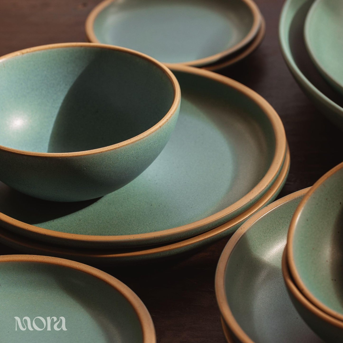 Lead-Free Ceramic Bowls, Lab-Tested – Mora (Set of 4, 28oz)