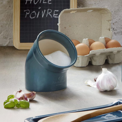 Emile Henry Salt Pig in Charcoal Black (Made in France)
