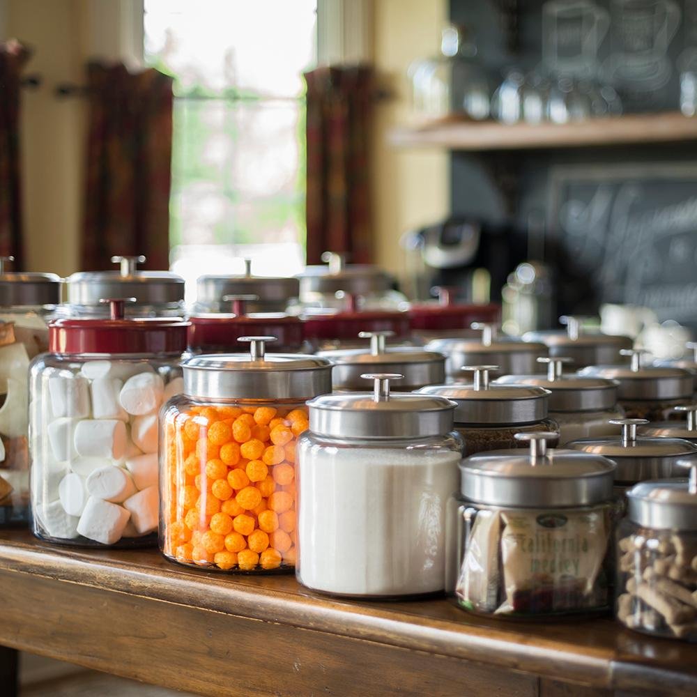 Glass Storage Jars with Fresh-Sealed Lids, 96 oz, 2-Pack – Anchor Hocking