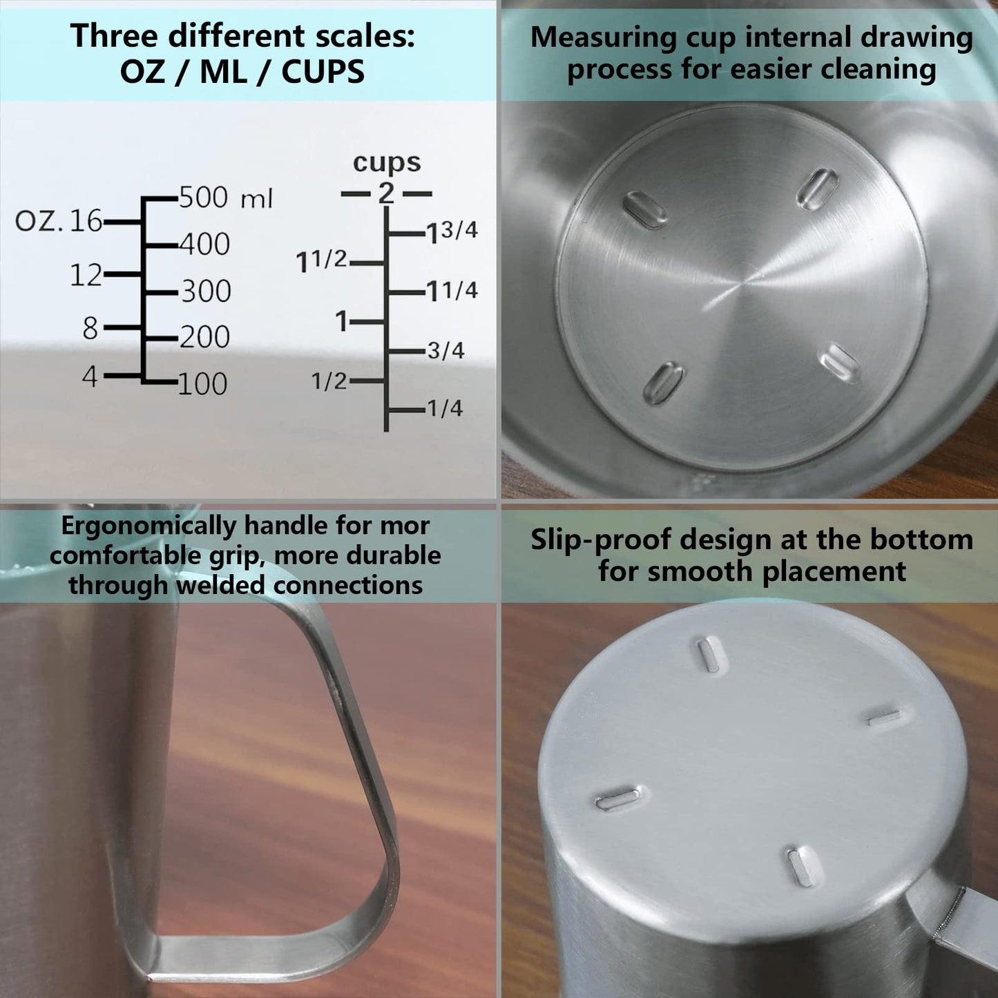 Microplastic-Free 304 Stainless Steel Measuring Cup – Newness