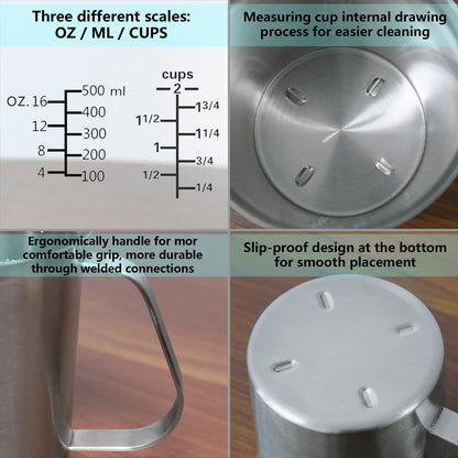 Microplastic-Free 304 Stainless Steel Measuring Cup – Newness