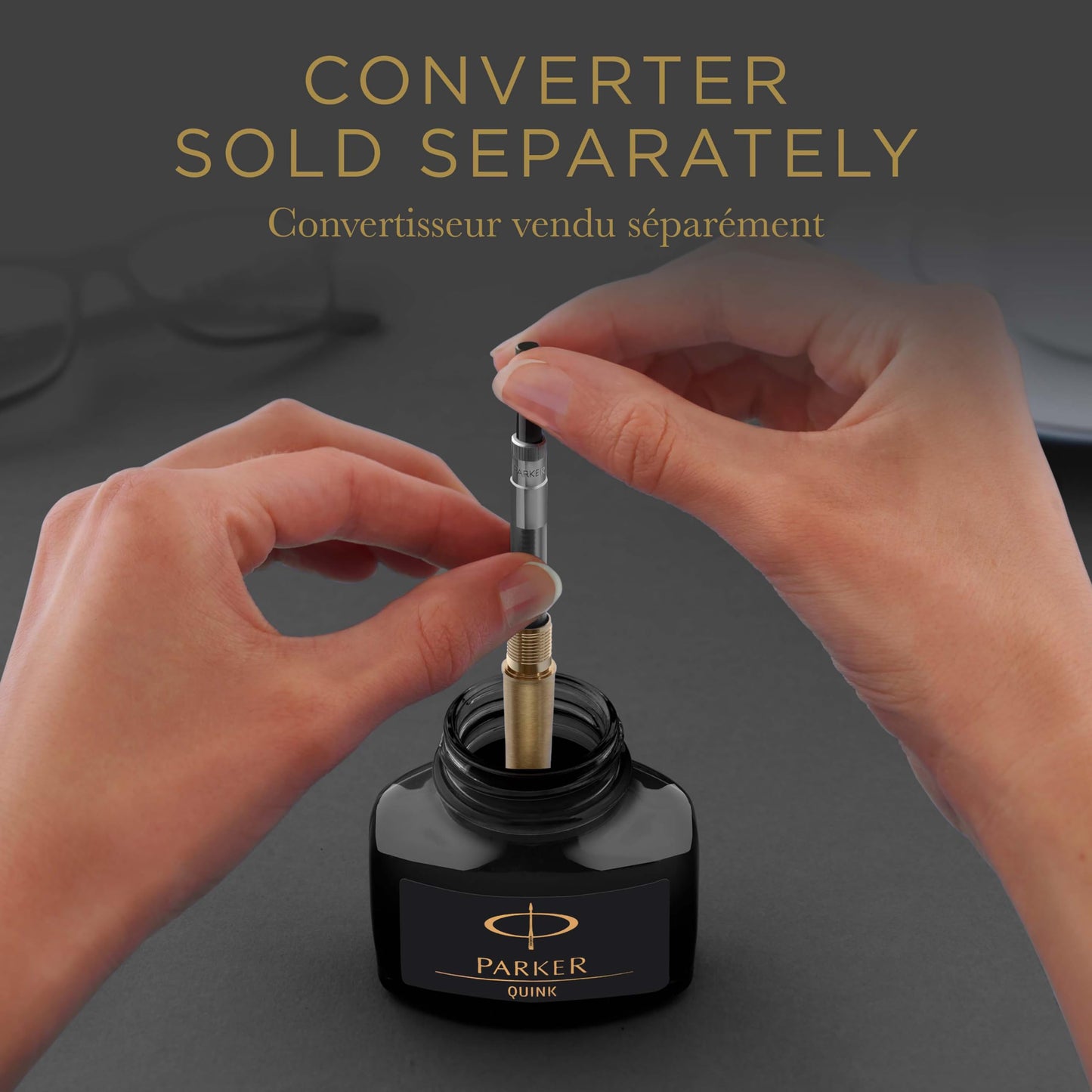 Sustainable Gift Wrap: Parker Quink Ink Bottle Fountain Pen Refill Non-Toxic