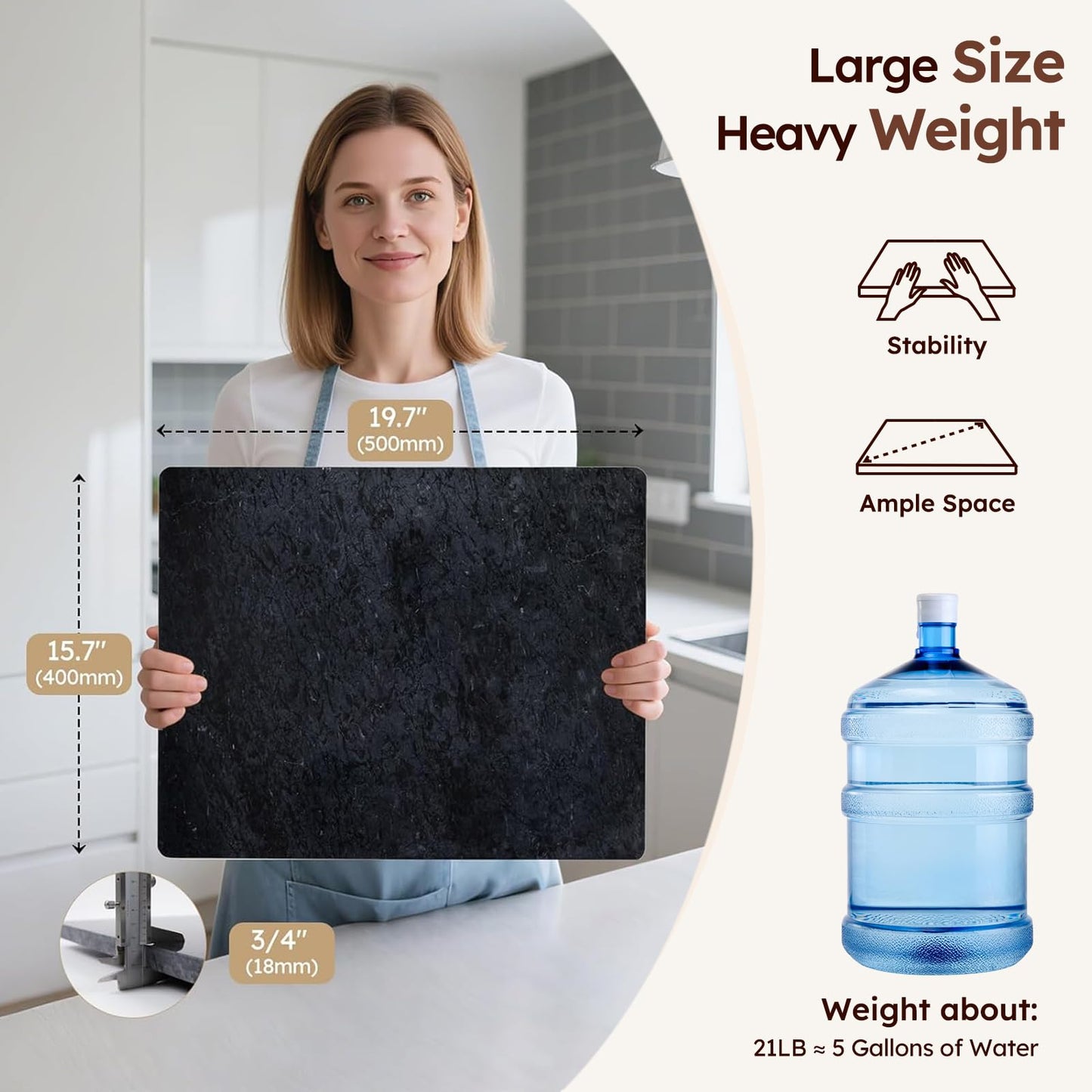 Non-Toxic Natural Granite Cutting & Pastry Board – Diflart