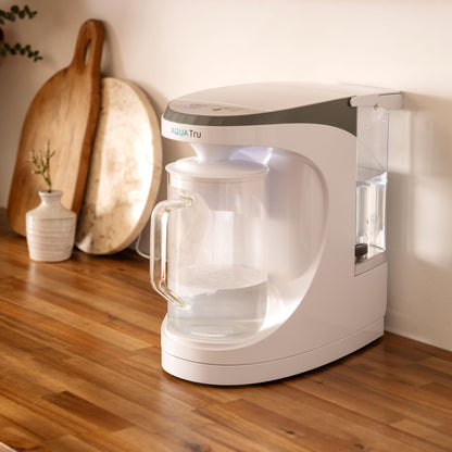 PFAS & Lead Countertop RO Purifier, Glass Carafe – AquaTru Carafe