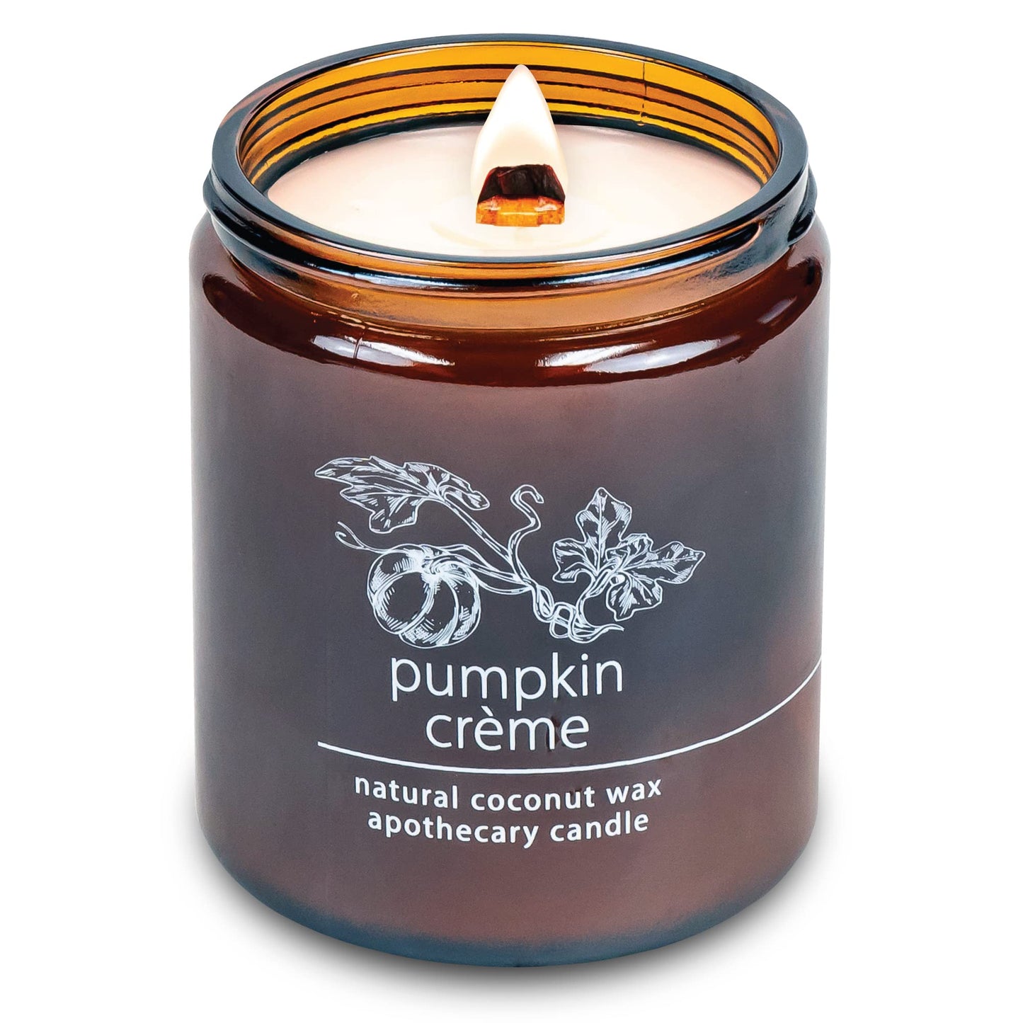 Non-Toxic Coconut Wax Candle: Signature Crackling Wood Wick, Phthalate-Free, 60-Hour Clean Burn