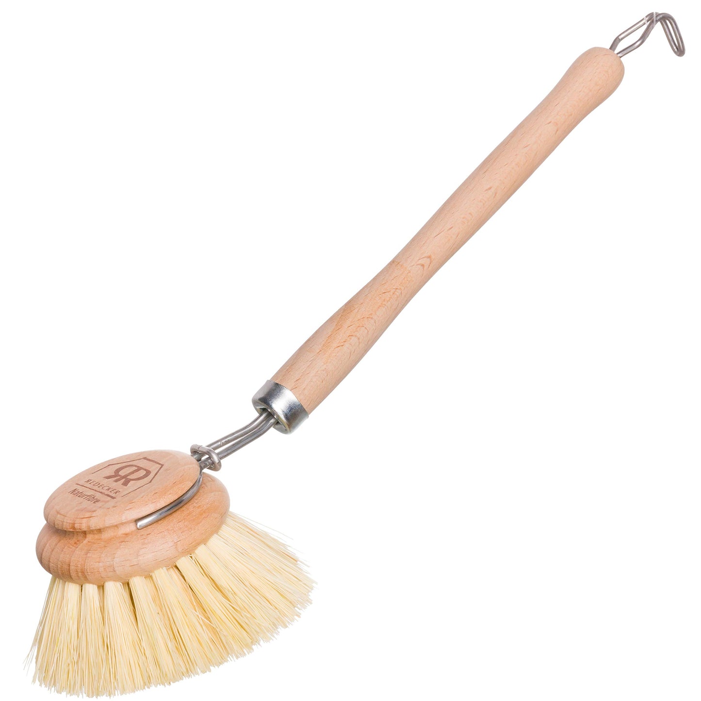 Redecker Tampico Fiber Dish Brush: Oiled Beechwood Handle (Set of 2)