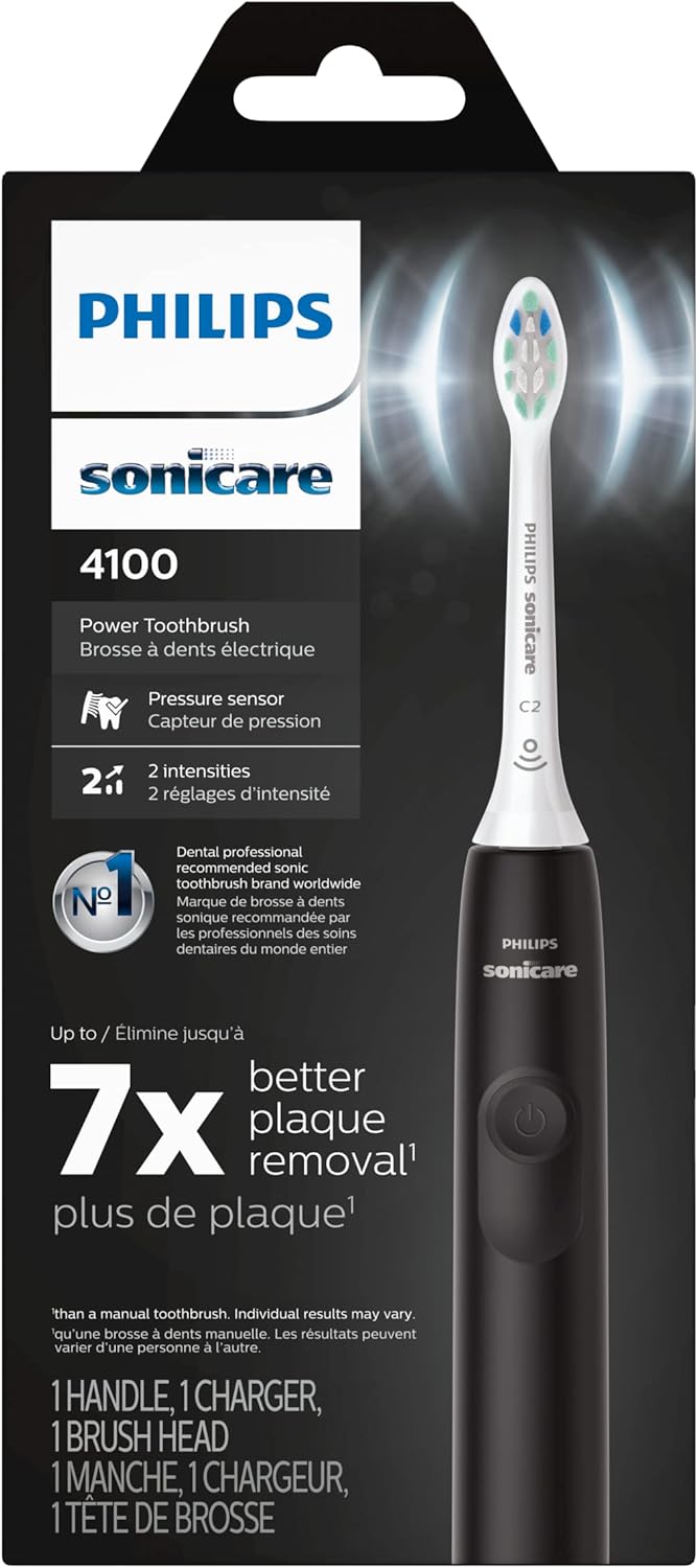 Rechargeable Sonic Toothbrush, Bamboo-Head Compatible – Philips Sonicare 4100