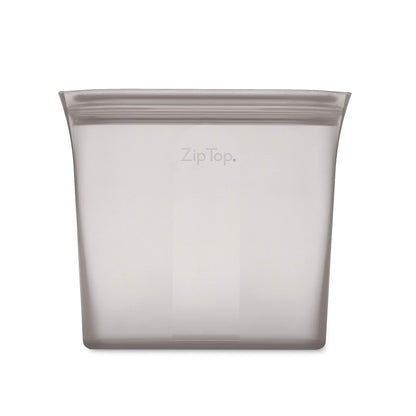 Reusable Silicone Bags, Stand-Up Zip Seal, 2-Bag Set - Zip Top