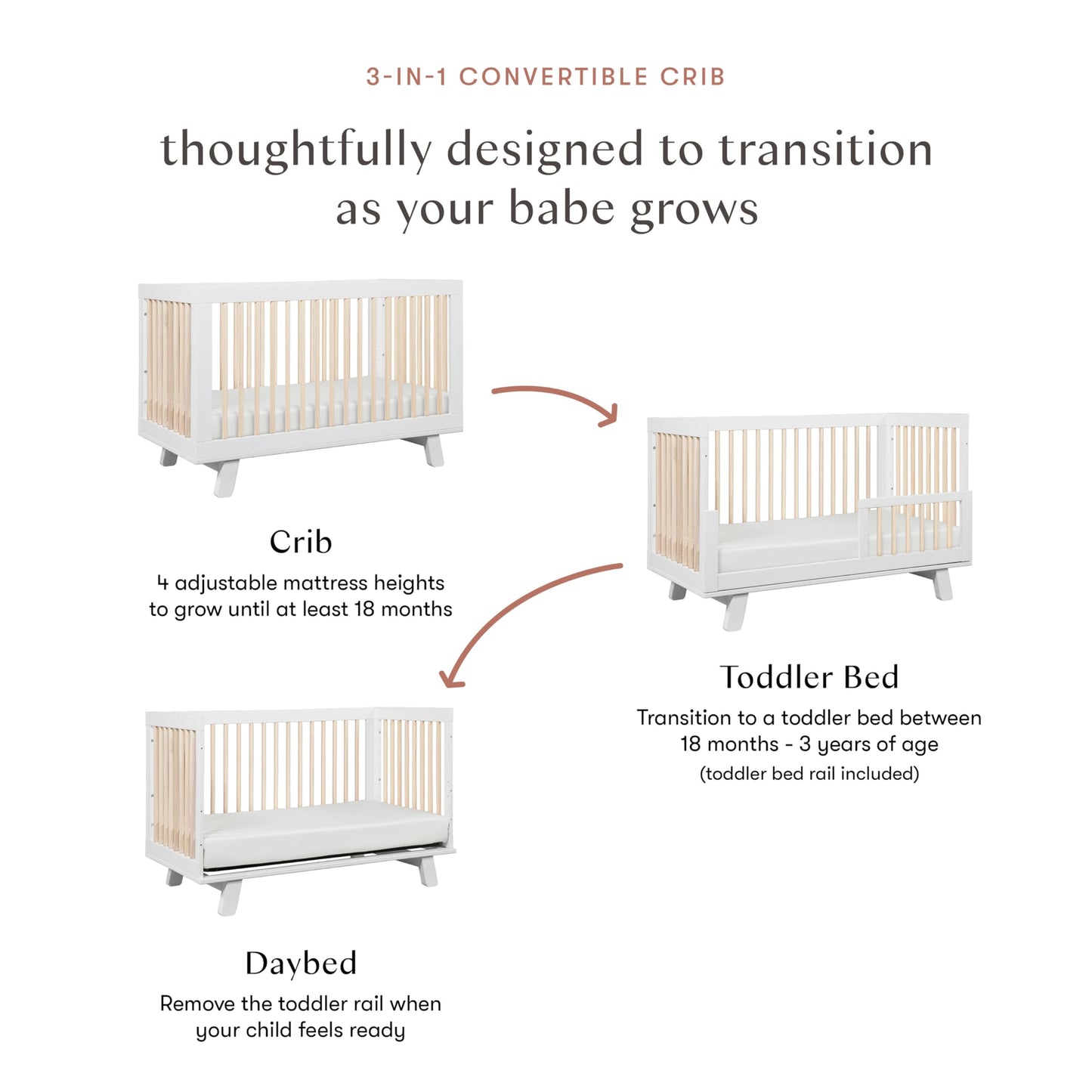 Babyletto Hudson 3-in-1 Crib: GREENGUARD Gold Purity