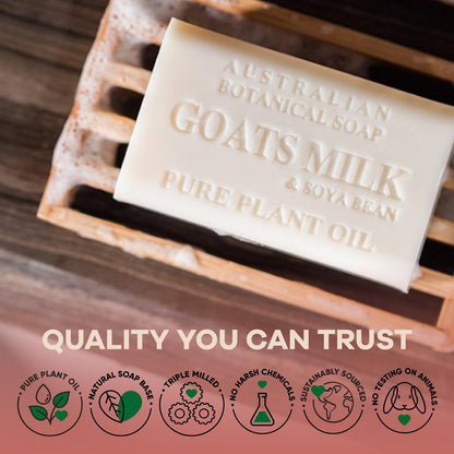 Triple-Milled Goat Milk & Organic Shea Soap – Australian Botanical