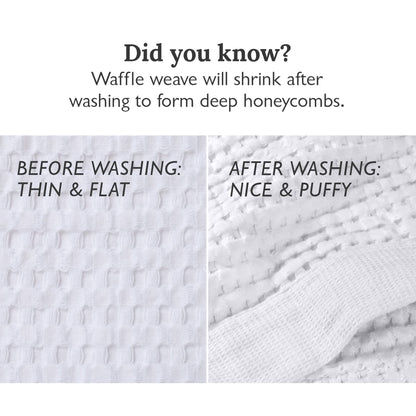 Gilden Tree Bathroom Mat: 100% Absorbent Cotton Waffle Weave