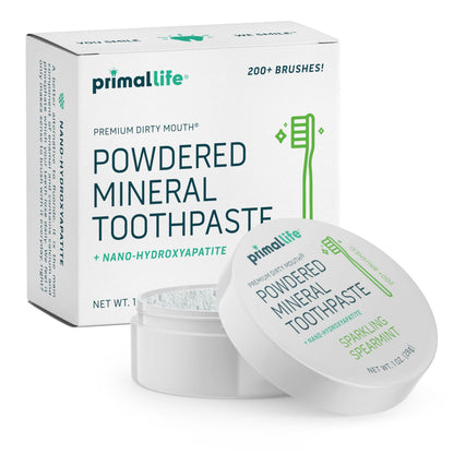 Fluoride-Free Remineralizing Tooth Powder, Bubblegum – Primal Life Organics