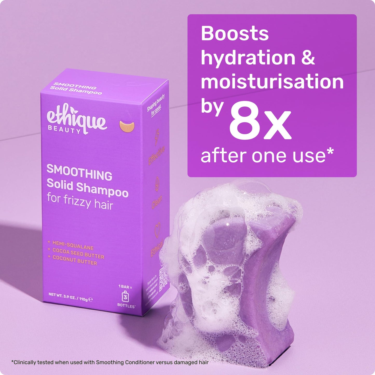Plastic-Free Curl-Defining Shampoo Bar, pH-Balanced & Vegan – Ethique
