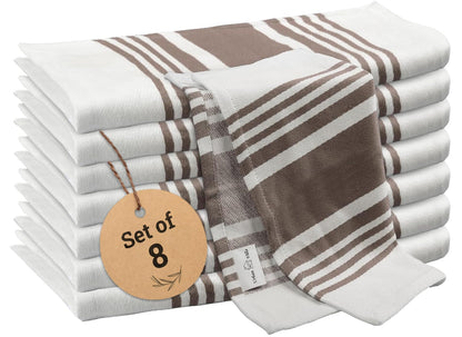 Microplastic-Free Kitchen: Urban Villa Cotton Dish Towels 6-Pack Non-Toxic