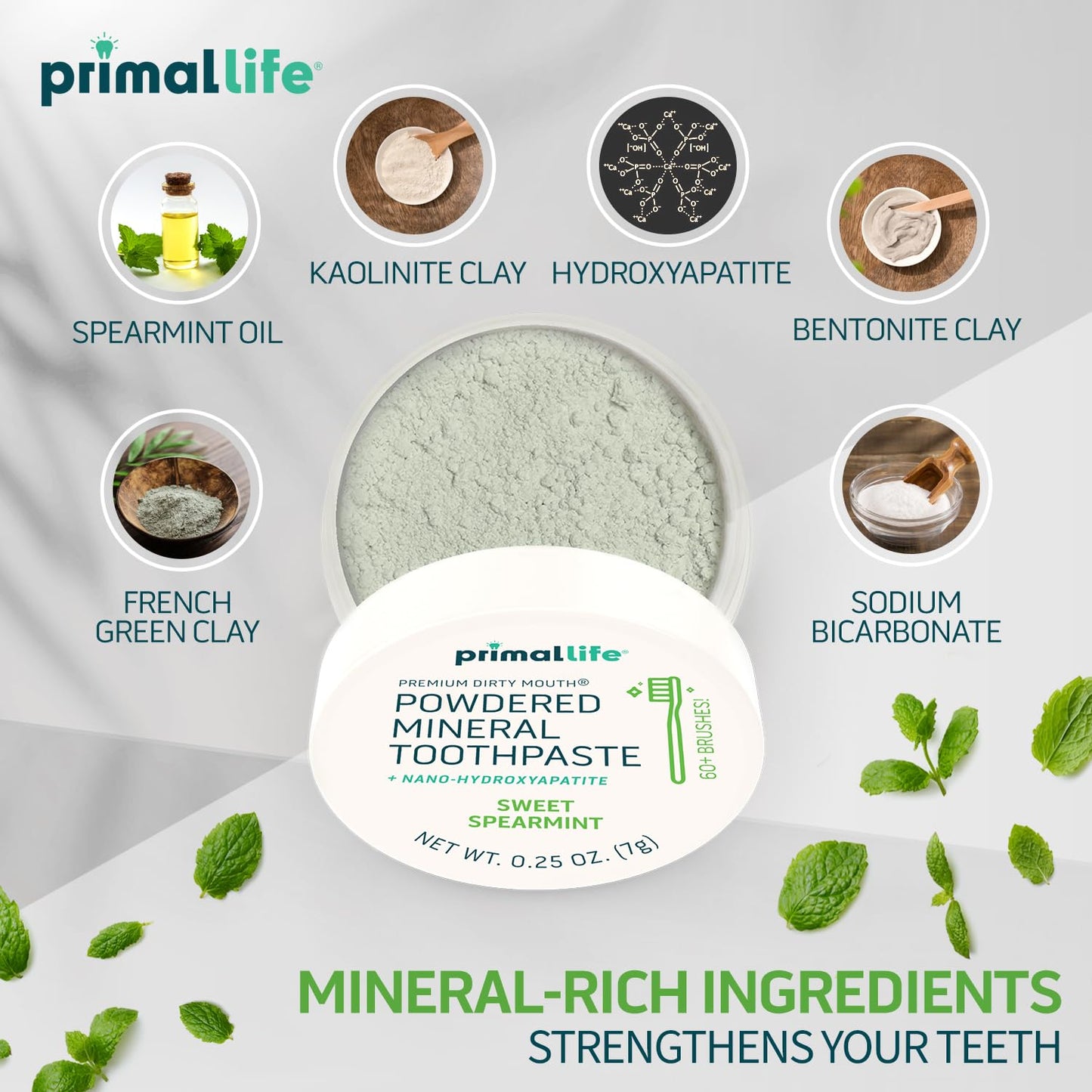 Fluoride-Free Remineralizing Tooth Powder, Bubblegum – Primal Life Organics