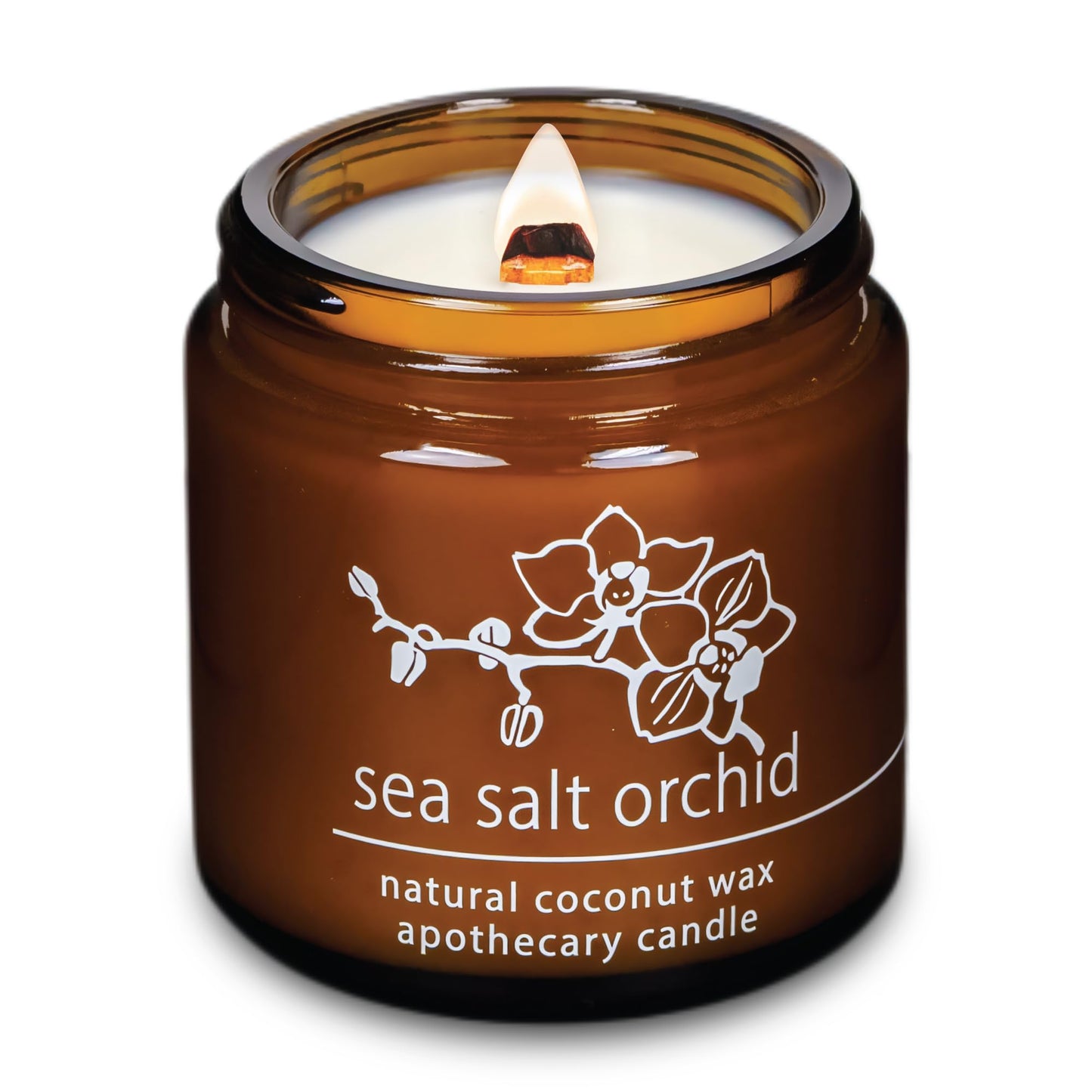 Non-Toxic Coconut Wax Candle: Signature Crackling Wood Wick, Phthalate-Free, 60-Hour Clean Burn