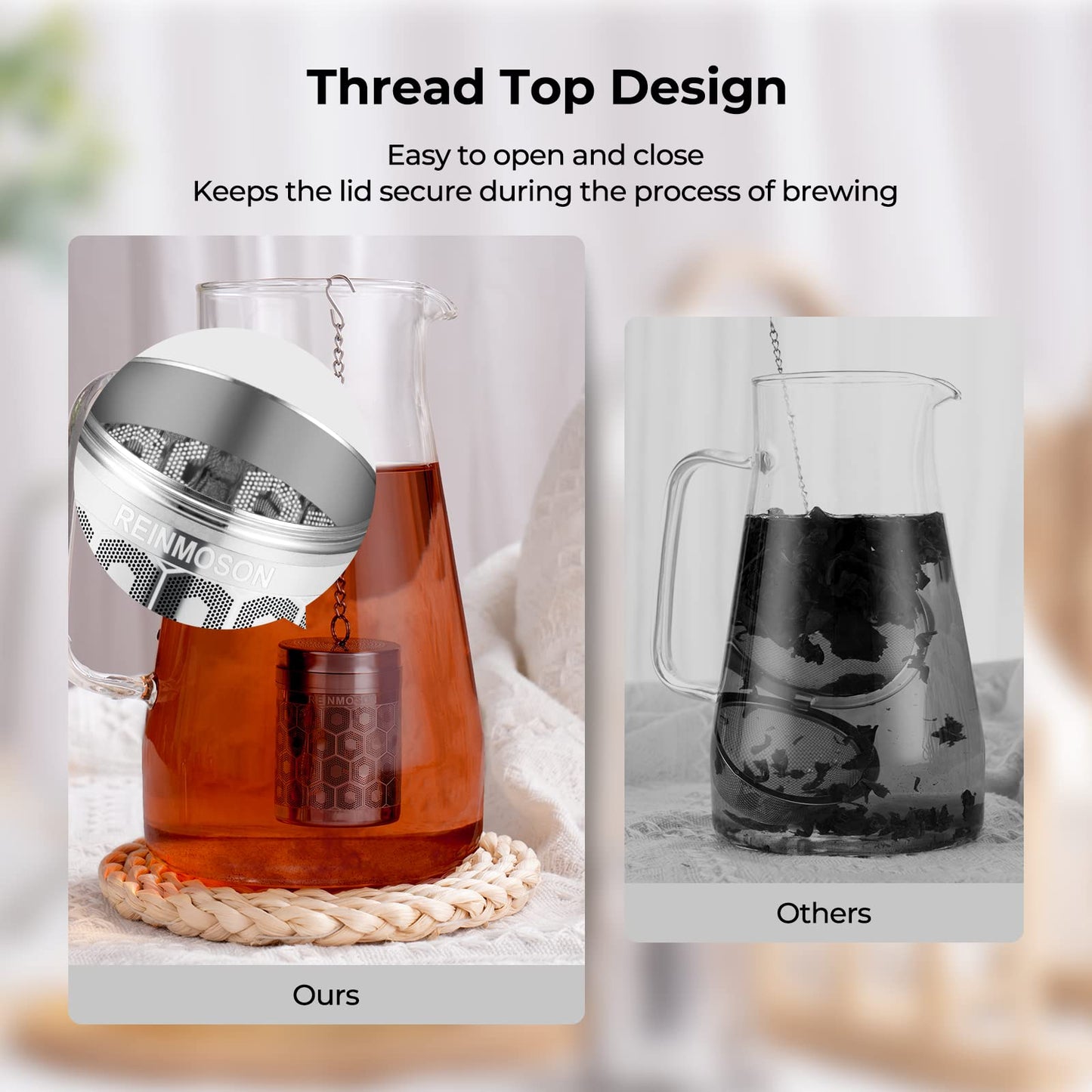 Microplastic-Free 304 Stainless Steel Tea & Spice Infuser – Reinmoson