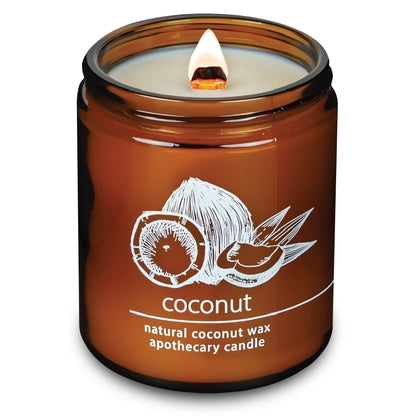 Non-Toxic Coconut Wax Candle: Signature Crackling Wood Wick, Phthalate-Free, 60-Hour Clean Burn