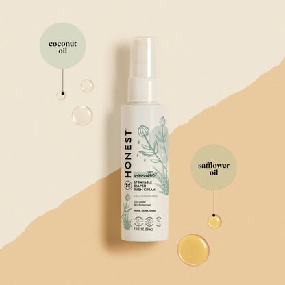 The Honest Company Diaper Rash Cream: Moisturizing Zinc Oxide Ointment