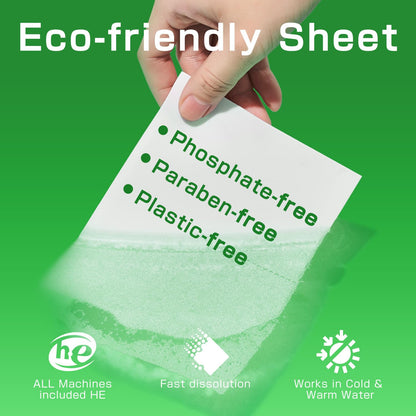 Soulink Laundry Sheets: Plant-Based Unscented 240 Loads