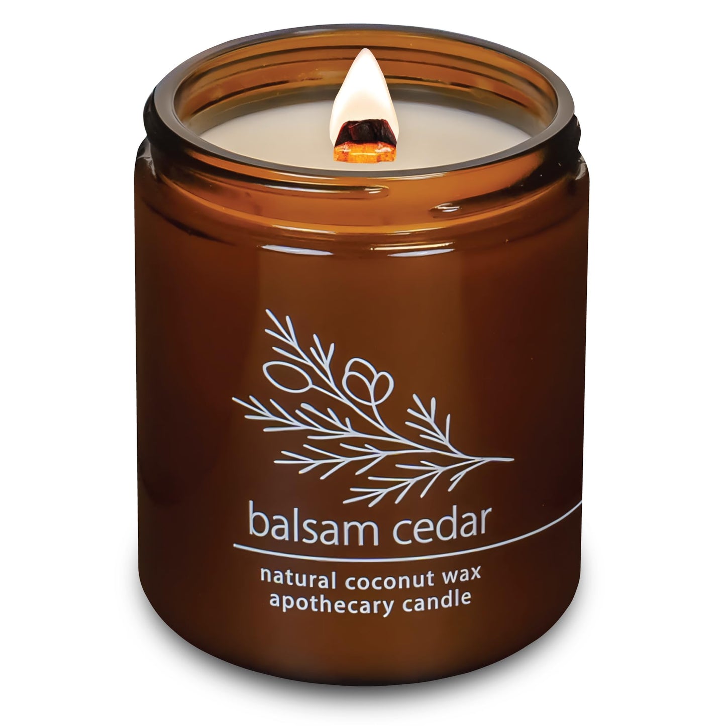Non-Toxic Coconut Wax Candle: Signature Crackling Wood Wick, Phthalate-Free, 60-Hour Clean Burn
