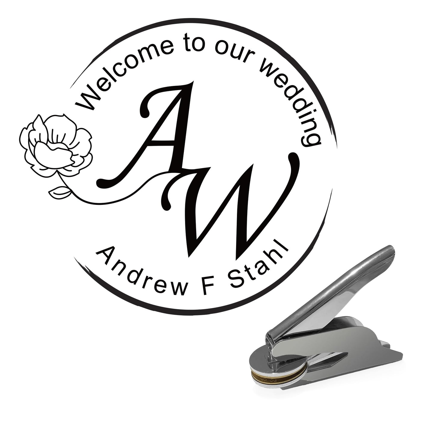 Sustainable Gift Wrap: Personalized Brass Embosser Stamp Logo Non-Toxic