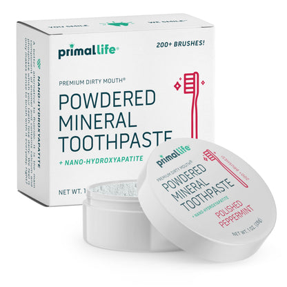Fluoride-Free Remineralizing Tooth Powder, Bubblegum – Primal Life Organics