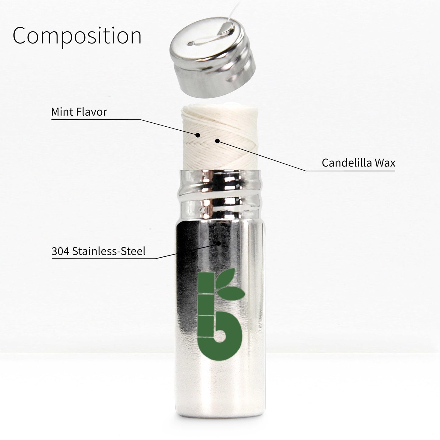 Vegan Plant-Based Dental Floss Tape, Refillable Steel Dispenser – Bambaw