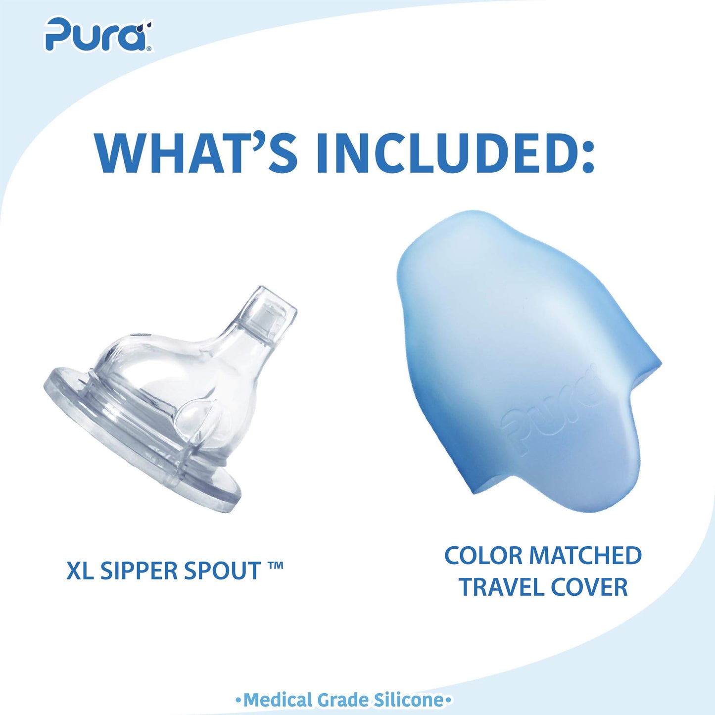 Pura Kiki 11oz MadeSafe Certified 100% Plastic-Free Sippy Cup