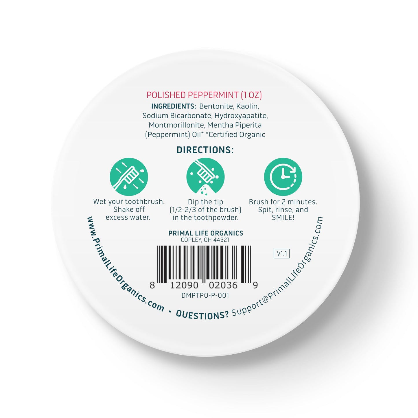 Fluoride-Free Remineralizing Tooth Powder, Bubblegum – Primal Life Organics