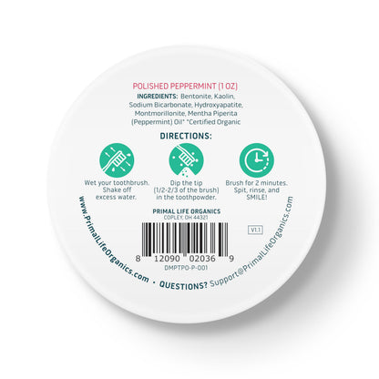 Fluoride-Free Remineralizing Tooth Powder, Bubblegum – Primal Life Organics