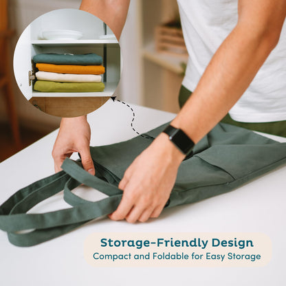 Nook Theory Cotton Canvas Reusable Grocery Bags (3-Pack, 12 oz)