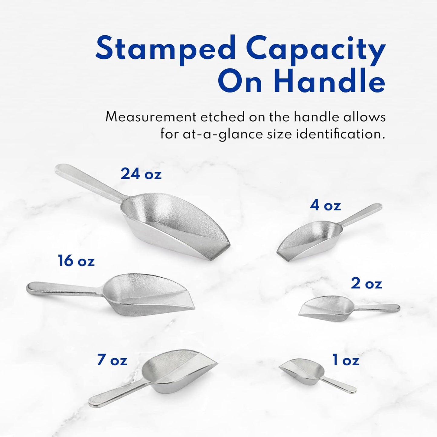 Plastic-Free One-Piece Cast Aluminum Scoop for Dry Goods – New Star