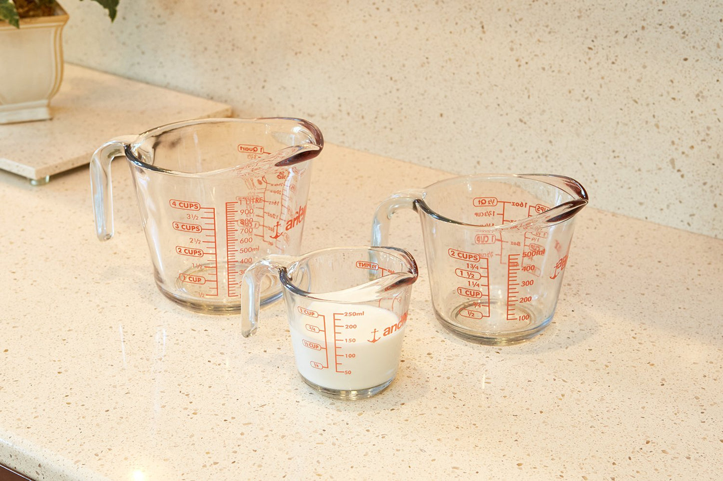 Anchor Hocking Glass Measuring Cup Set (2-Piece)