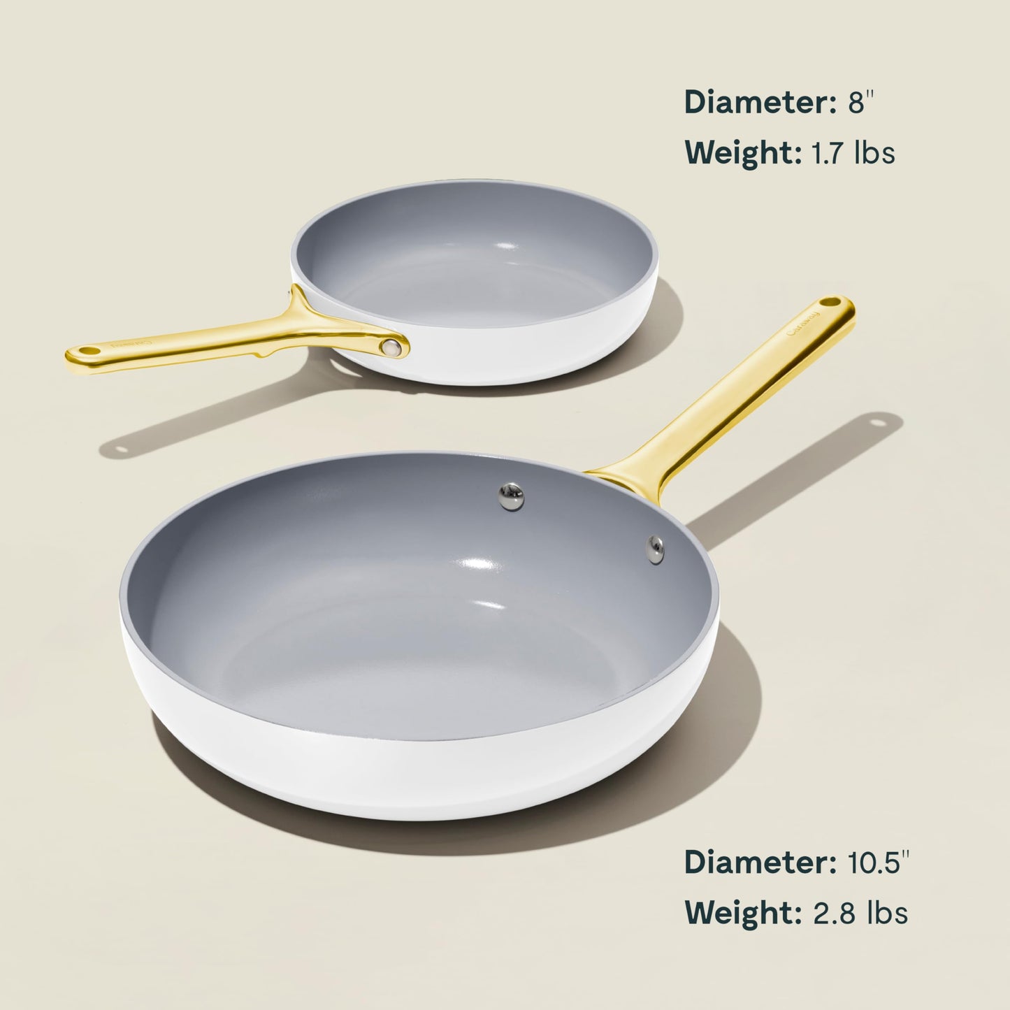 PFAS-Free Ceramic Nonstick Fry Pan Duo – Caraway