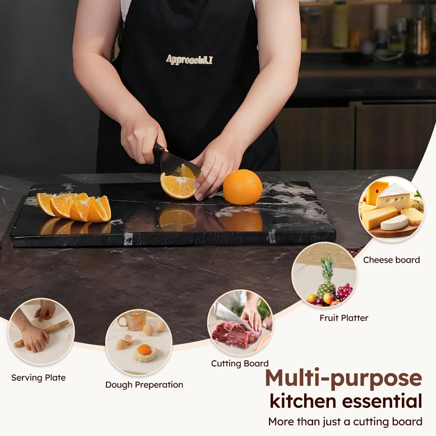 Non-Toxic Natural Granite Cutting & Pastry Board – Diflart