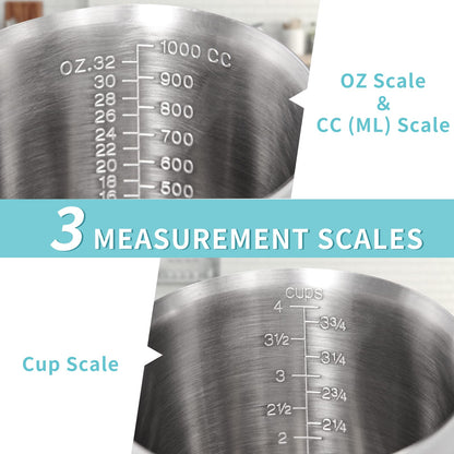 Microplastic-Free 304 Stainless Steel Measuring Cup – Newness