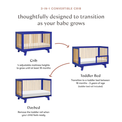 Babyletto Hudson 3-in-1 Crib: GREENGUARD Gold Purity