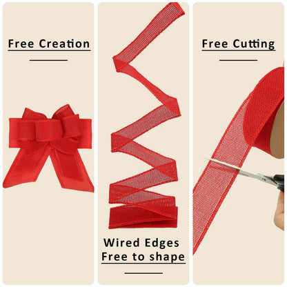 Natural Burlap Wired Ribbon: The Zero-Waste Christmas Accessory That Replaces Synthetic Plastic