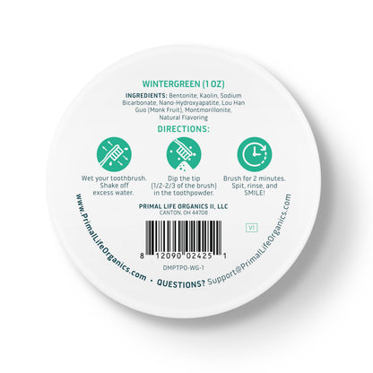 Fluoride-Free Remineralizing Tooth Powder, Bubblegum – Primal Life Organics
