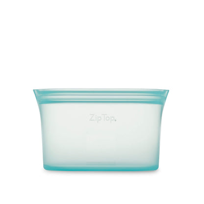 Reusable Silicone Bags, Stand-Up Zip Seal, 2-Bag Set - Zip Top